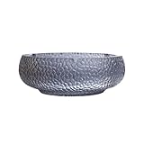Dekorativ Aschenbecher aus Glas for Büro, Zuhause, Hotel, Wohnzimmer, Desktop-Zigarrenzylinder Zigarettenasche(Grigio)