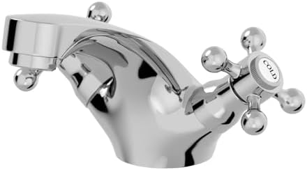 IBathUK | Traditional Chrome Basin Mixer Tap Monobloc Bathroom Sink