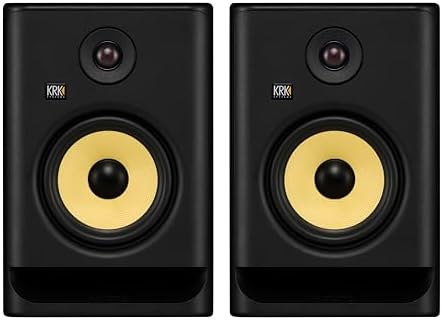 KRK RP8G5 ROKIT 8 Generation Five 8" Powered Studio Monitor Pair, 8 Inches