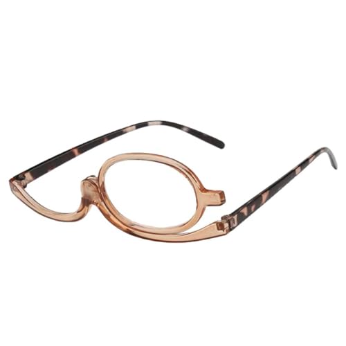 MWUMRCM Gafas de Maquillaje para Mujer, Lupa de una Sola Lente con Gafas Giratorias de Presbicia para Lectura (3.5)