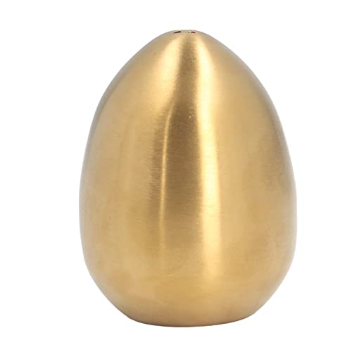 Goldsalz- und Pfefferschüttler, Metallsalz und Pfeffer -Shaker Eierschaper Outdoor -Grill aus Edelstahl Eier Geformt Zum Aufbewahren von Salz, Pfeffer, Andere Gewürze (GOLD)