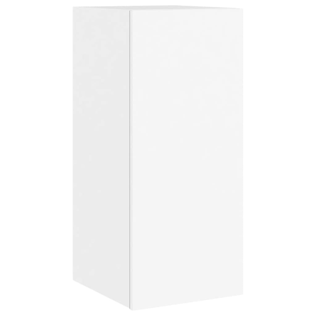 Mobile TV a Parete con Luci LED Bianco 30,5x35x70 cm,Mobili TV,Mobile TV Parete,Mobile TV soggiorno-837232