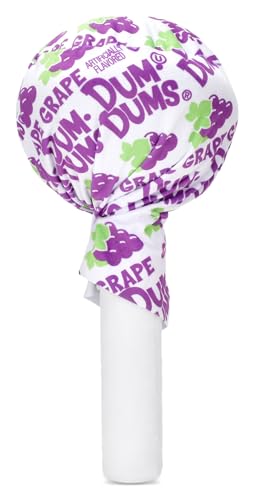 iscream Dum Dums Jumbo Lollipop Shaped 17' x 8' Microbead Accent Pillow, Grape