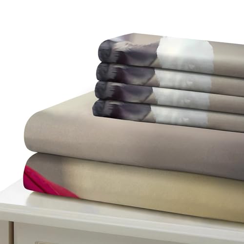 Housse de couette microfibre résistante effet super doux lit single 135x200 - 7