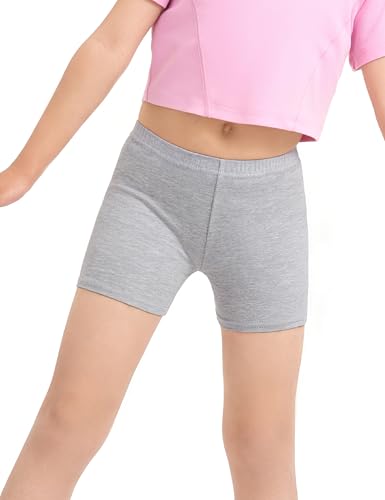 Image of Somaibo 3 Pack Girls Bike Shorts Kids Cartwheel Under Dress Cotton Short