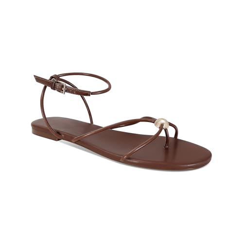 Strappy Flat Sandals for Women Comfortable Open Round Toe Sandals Dressy Beach Thong Flip Flop Slides2