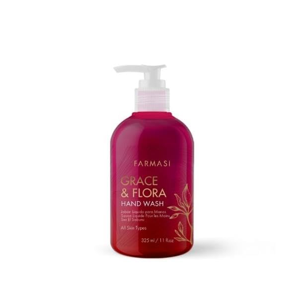 FARMASi Grace & Flora Liquid Hand Soap 325ml/10.98flOz - Moisturizing and Gentle Cleanser for All Skin Types - Elegant Floral Scent