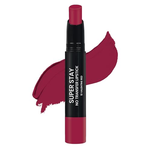 Image of Maliao Super Stay No Transfer Lipstick | Long Lasting Matte Finish | Waterproof & Smudge-Proof Formula | High Pigment Color | Lightweight & Comfortable Wear | Valentine, 3.8g