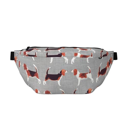 Sac banane de course à pied léger et ajustable motif Beagle sport