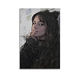 LMJUSNEFNC Poster de chanteur Camila Cabello dcoratif sur toile - Poster mural et image d'art moderne pour chambre  coucher - 20 x 30 cm