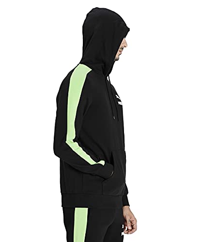 Image of Puma Men Iconic T7 Hoodie FT Black-Multi