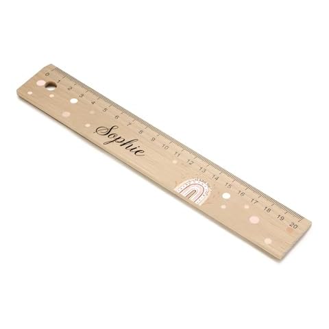 Nobelook Personalized Wooden Rulers: Customized Name Wood Rulers for Women Men - Personalized Measuring Tool (Style 2) Cover