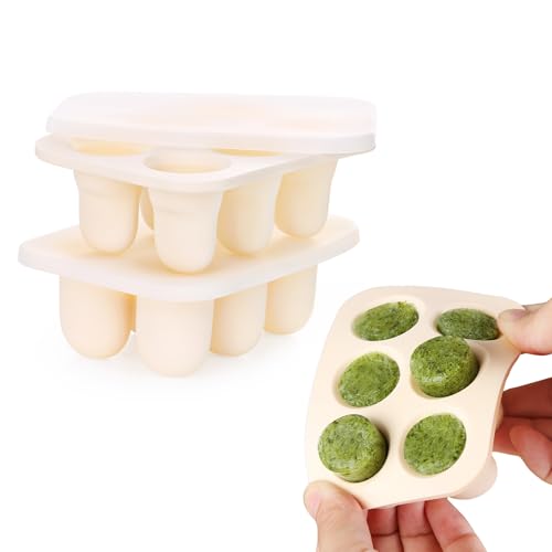 Molde de silicona para congelar alimentos bebé con tapa miniatura 4