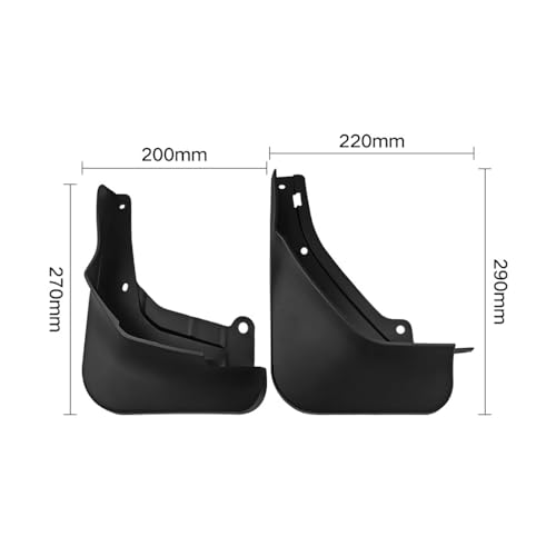 Faldillas antibarro coche Geely Coolray 2021: guardabarros trasero y delantero de accesorios 5