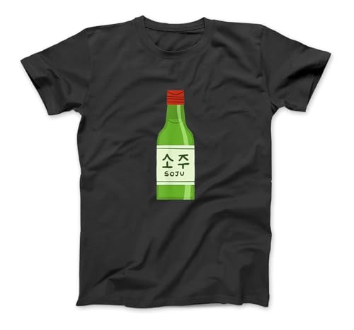 Korean Soju T-Shirt Sweatshirt Hoodie for Men Women Kids Made in Canada Black