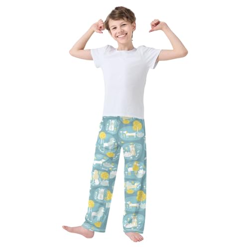 Boys' Pants Cute Dog Dachshund Poodle Bulldog Long Bottoms Jogger Pants Elastic Waist Trousers with Pockets S-XL2