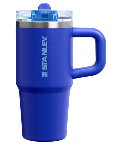 Image of STANLEY Quencher ProTour Flip Straw Tumbler with Leakproof Lid 14 oz | Built-In Straw & Handle | Cupholder Compatible for Travel | Insulated Stainless Steel Cup | BPA-Free | Cobalt