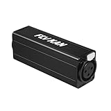 FLY KAN Professional XLR Noise Isolator,Audio Ground Loop hum Noise Eliminator-Single Channel,Passive,M/F,Metal
