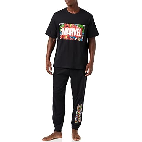 Marvel Men's Pyjama Set with Superheroes Cover