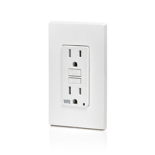 Leviton Gfwt1-W Self-Test Smartlockpro Slim Gfci Weather-Resistant And Tamper-Resistant Receptacle With Led Indicator, 15-Amp, White #TOP4