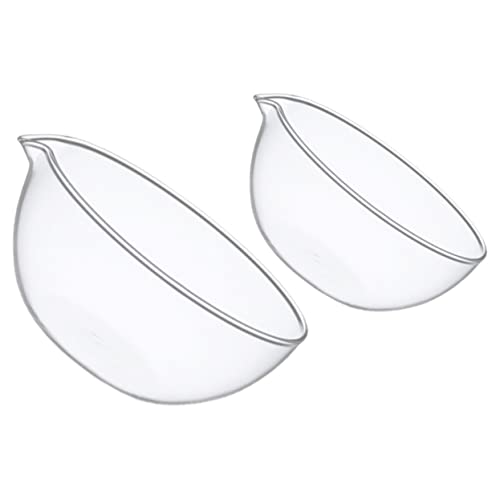 Alipis Bowl Set of 2 Elegant Baking and Serving Bowl Lid Perfect for Dipping Seasoning and Appetizers Kitchen Accessory