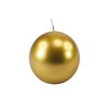 CERERIA DI GIORGIO risthò Kerzen Kugel, Wachs, Gold, 6 x 6 x 6 cm, 6 Stück