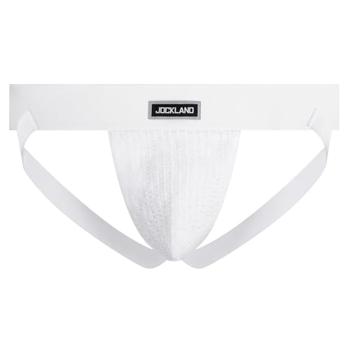 JOCKLAND Men's Jock Strap, Wide Band Mesh Male Underwear Jockstrap Athletic Supporter for Gym Vasectomy