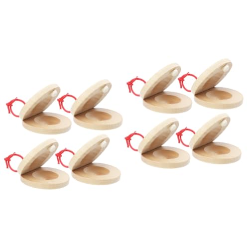 BESPORTBLE 2sets 4pcs Educational Musical Castanets for Unique Percussion Instrument to Stimulate Music Perception Safe and and Fun 4pcs*2