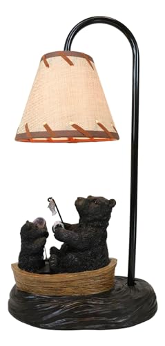 Ebros Papa and Cub Bears Lamp