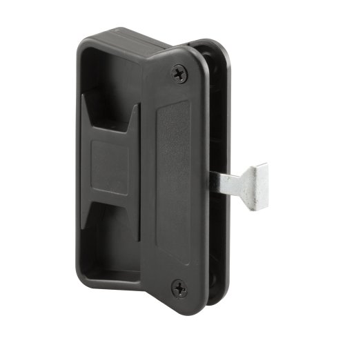 Prime-Line A 168 Black Plastic Sliding Screen Door Latch and Pull fits Superior (Single Pack) Black
