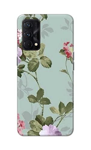 Image of Printed Hard Back Cover Case for Realme GT Master Edition 5G Back Cover (Floral Painting) -203