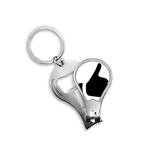 Coupe-ongles robuste en acier avec motif silhouette louange par DIYthinker