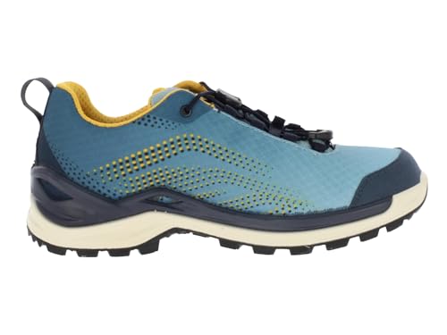 LOWA Multifunktionsschuhe Zirrox 2 GTX Lo SL Ws wasserdichte und komfortable Damen Outdoorschuhe mit griffiger Laufsohle Blue/Yellow EU 38