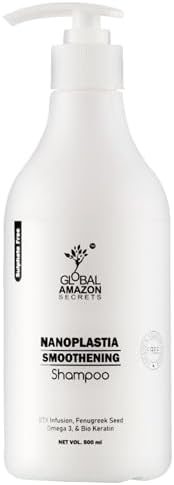 Nanoplastia Smoothening Shampoo, 500ml, BTX Infusion with Fenugreek Seed, Omega 3 parabens free,sulfate free