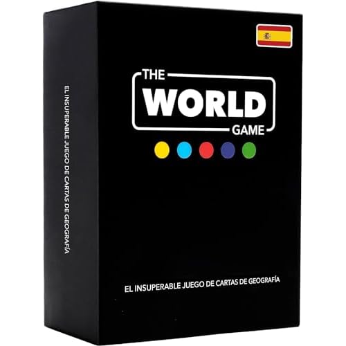 The World Game - Juego de Cartas de Geografía - Juego de Mesa Educativo para Niños, Familiares y Adultos Niños y Niñas Adolescentes - En Español