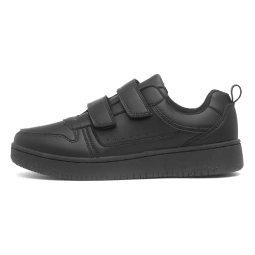 XL Womens Black Easy Fasten Trainer - Size 6 UK - Black