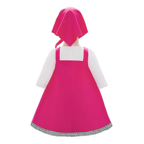Disfraz Vestido Sarafan para Niñas 12-18 Meses Fucsia miniatura 2