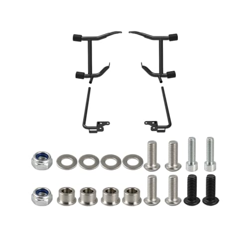 Guardia trasera para alforjas y barra antivuelco compatible con Harley Touring Road Glide, Street Glide, Electra Glide, Road King y CVO (2014-2025), acabado negro mate miniatura 1