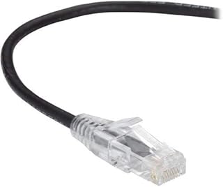 Black Box C6APC28-BK-20 CAT6A 500-MHZ Stranded ETHERNET Patch Cable - UNSHIELDED (UTP), cm PVC, SNAGLESS