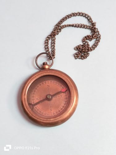 Brújula Portátil de Llavero en Latón con Diseño Vintage miniatura 4