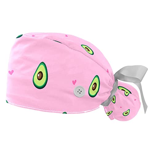 Chapeaux de travail pour hommes et femmes JDEZ casquettes bouffantes cœurs de fruits