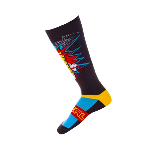 O'NEAL | Chaussettes de Motocross | Motocross Enduro | Maille renforcée au niveau du talon et de la semelle, meilleur amorti, tissu durable | Chaussette Pro MX BRAAAPP | Adulte | Multi | Taille unique