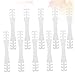 Ipetboom 10Pcs Mask Band Buckle for Convenient Mask Accessories for Men and Women Lightweight and Reusable Compatible with Two Point Connection Masks White