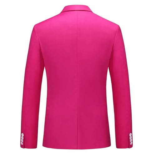 Men's Slim Fit V-Neck Single Breasted Long Sleeve Jacket Green Color Business Office Wedding Party3