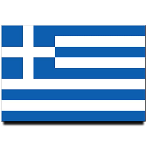 Imán de nevera bandera Grecia 2x3 pulgadas miniatura 1