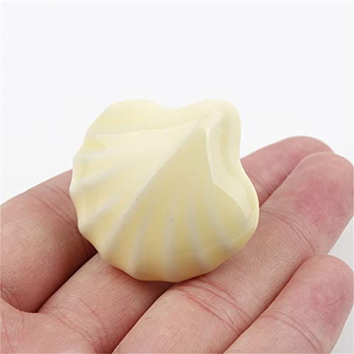 Blanco Rosa Azul Amarillo Habitación De Los Niños Armario Shell Cajón Manija Anticolisión Color Dibujos Animados Cerámica Puerta Del Gabinete Perilla De Un Solo Orificio (6,Amarillo) Cover