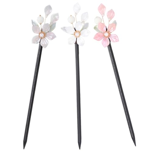 Bâtonnets bois chinois pour chignon épingles décoratives mariage Healeved - 4