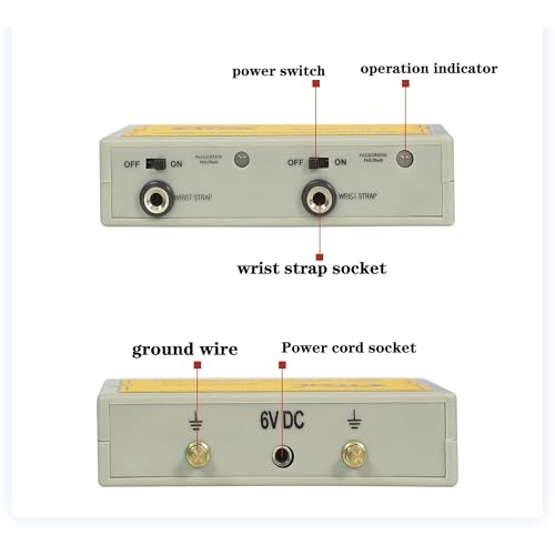 Image of Anti-Static Wrist Strap On-line Monitor 518-2 Anti Static Wristband Alarm Tester ESD Detector Workstation Instrument Online Test Real Time Monitoring grounding Device for ESD-Safe Workbench