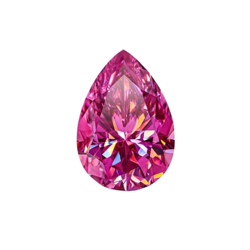 Moissanite rose poire pour réparer ou personnaliser une bague ancienne