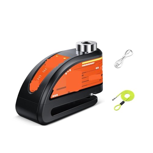 Cerradura De Freno Disco Para Motocicleta Bloqueo Seguridad Para Rueda Moto Bicicleta 110db Fuerte Candado Disco(With 1.8M Rope)